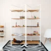 Massivholz-Bücherregal BONITO WHITE Eiche Massivholz-Bücherregal BONITO WHITE