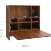 NOOK Wandschreibtisch und Organizer aus Eichenholz-T