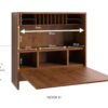 NOOK Wandschreibtisch und Organizer aus Eichenholz-H